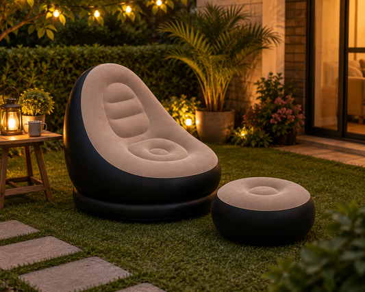 Sofá Inflable Premium con Reposapiés