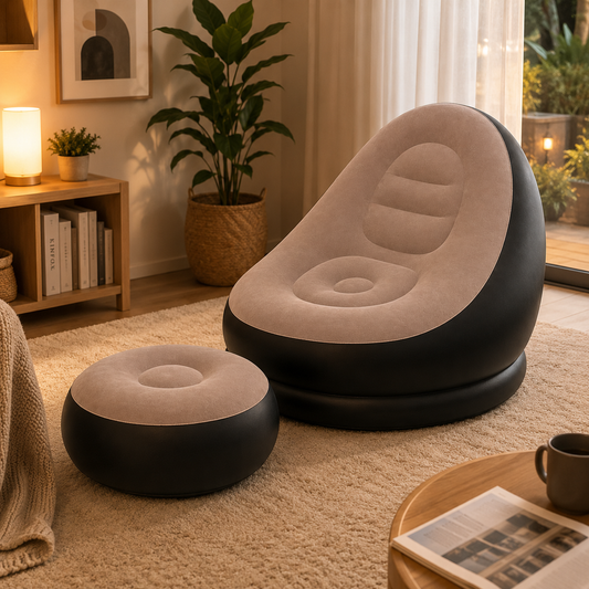 Sofá Inflable Premium con Reposapiés