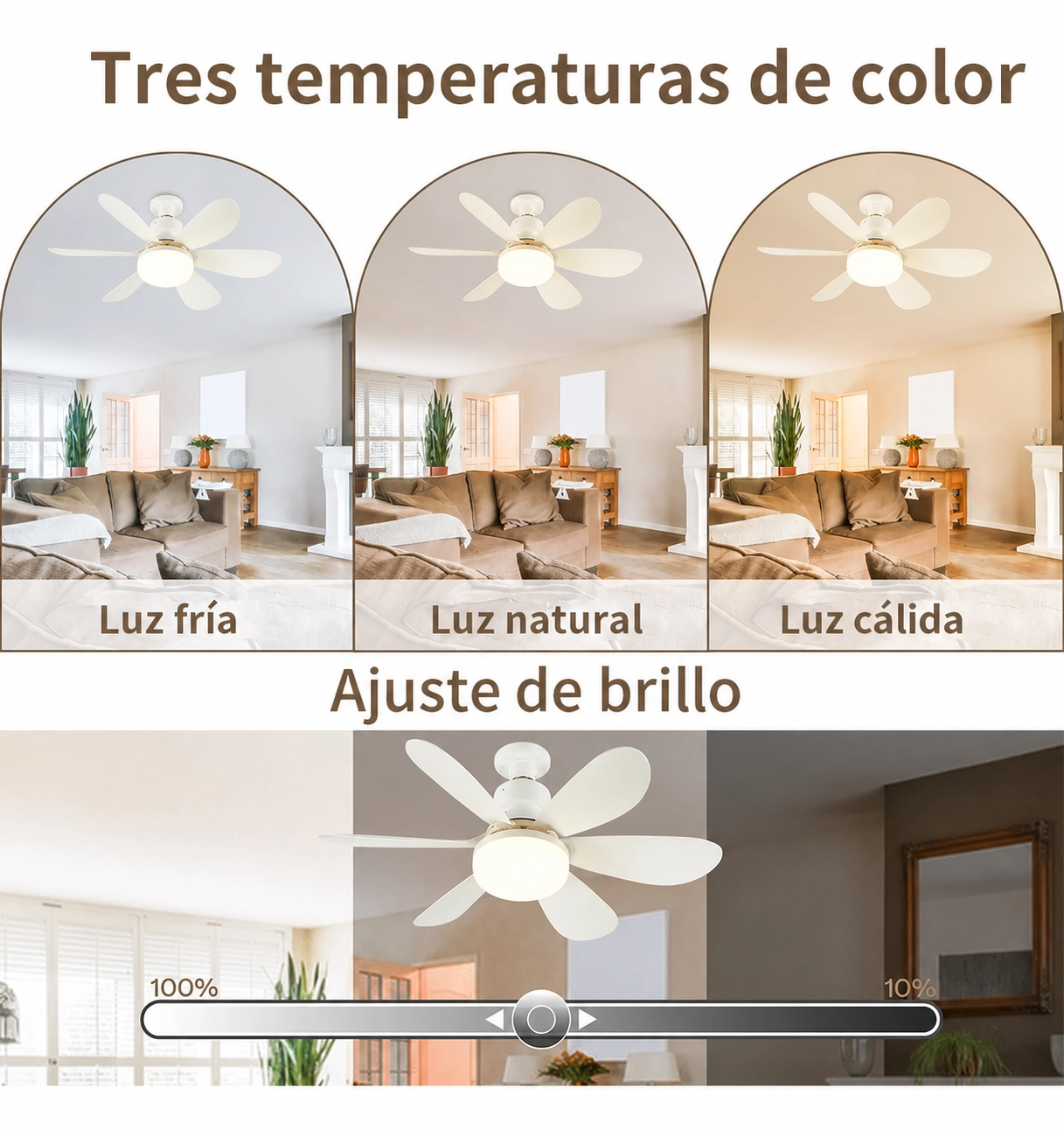 Bombillo Ventilador Inteligente 2 en 1